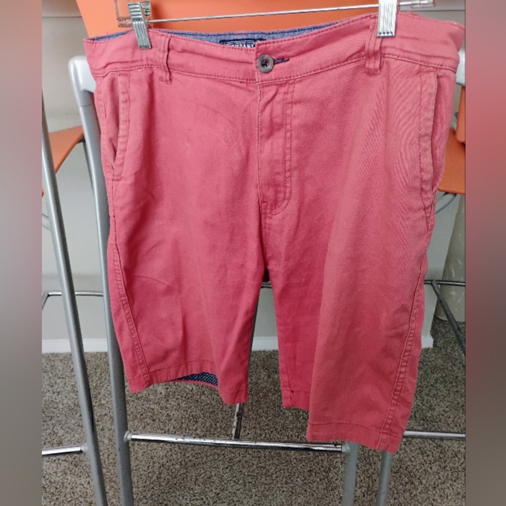 Men's Salmon Pink Shorts Company Eighty One Size 34